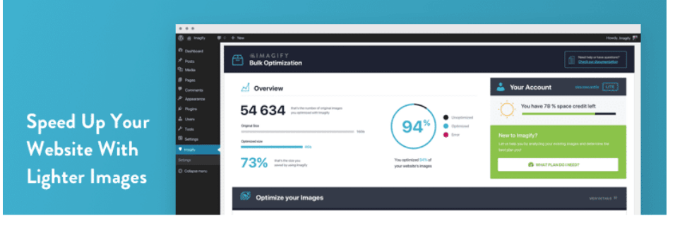 Imagify compression plugin - plugin