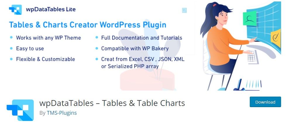 WP tabla de datos plugin