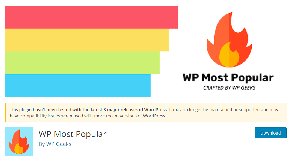 WP más popular Plugin 