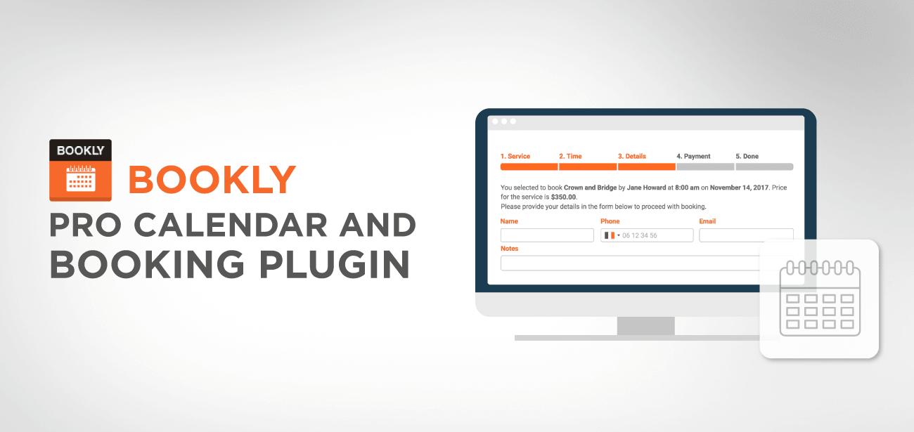 Bookly Pro Calendar one of the best Booking Plugin