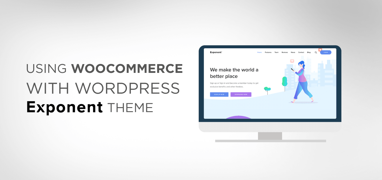استخدام WooCommerce مع WordPress Exponent Theme