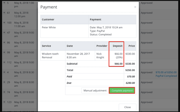 Edit payment details 