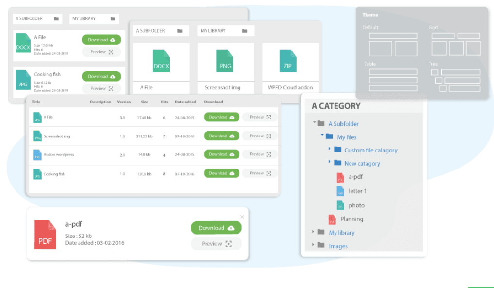 Dropfiles themes