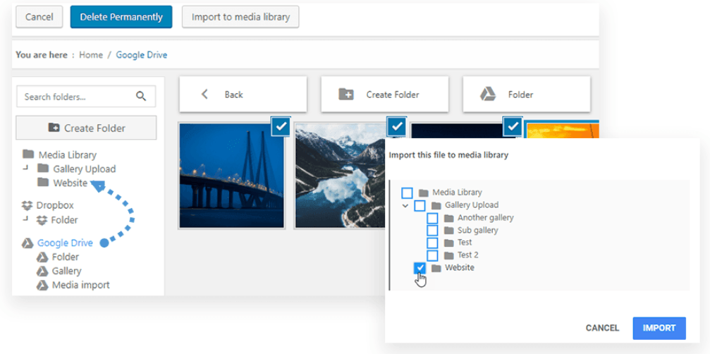 Productos lácteos Recogiendo hojas localizar Google Drive as a media provider for WordPress-Holdersing